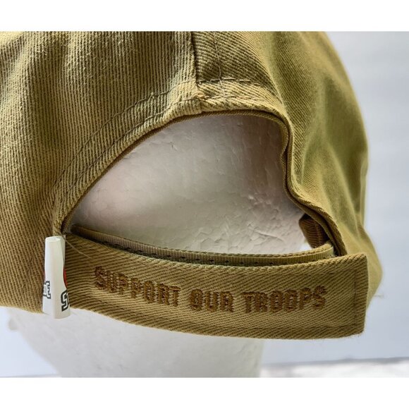 Idaho State Camo Strapback Hat Support Our Troops Baseball Cap Brown stampede - Picture 2 of 9